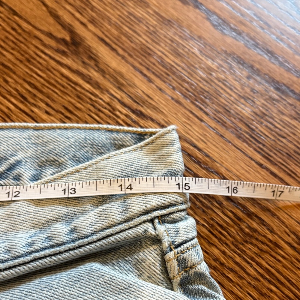 7 For All Mankind Light Blue Patchwork Flare Jeans - image 8